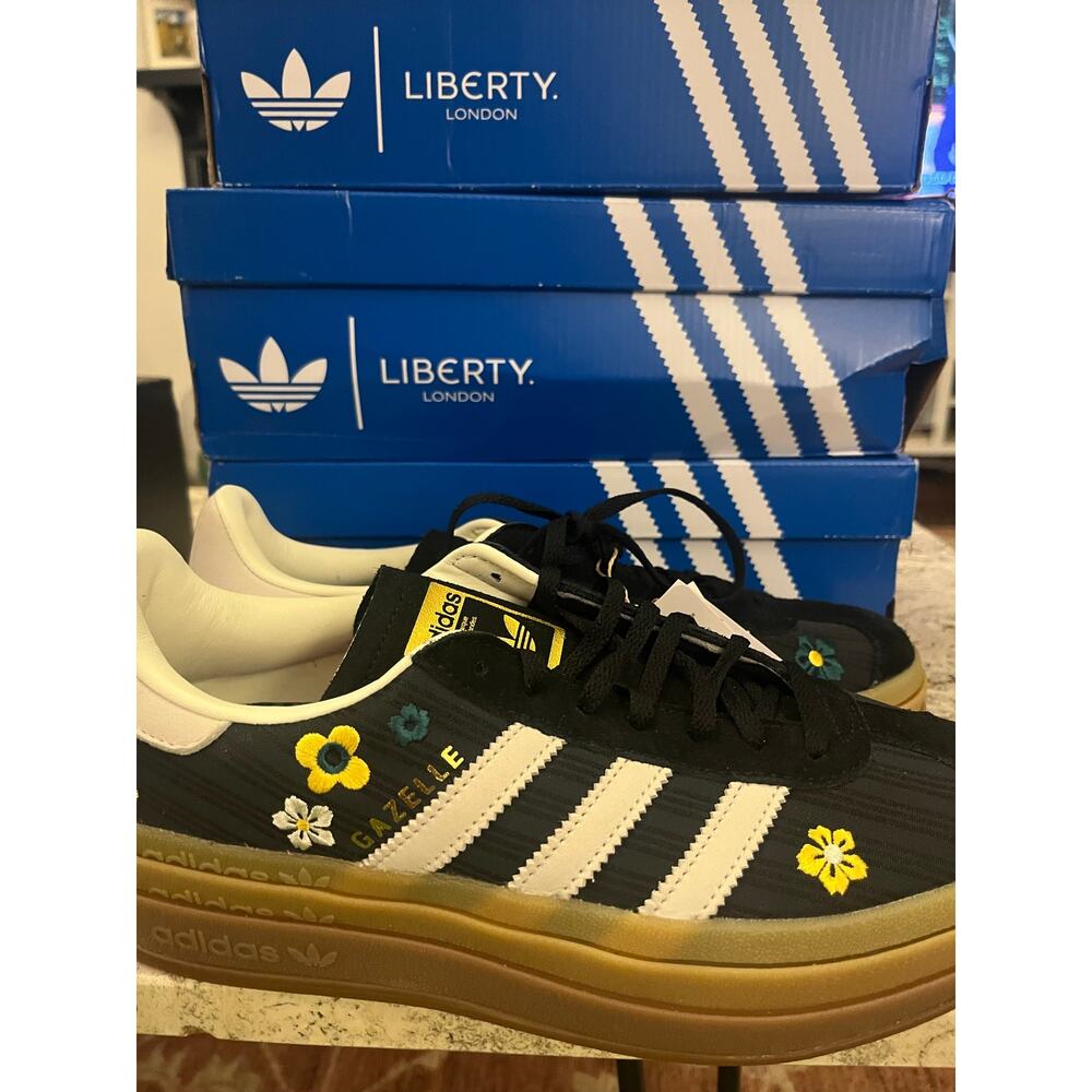 NEW ADIDAS ORIGINALS Women's 11 Gazelle Bold Liberty London IH1922 - Picture 10 of 13